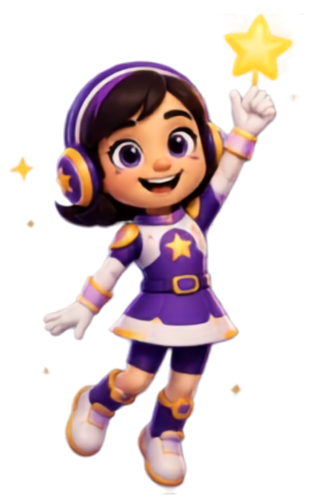 Star celebrating after finishing a session